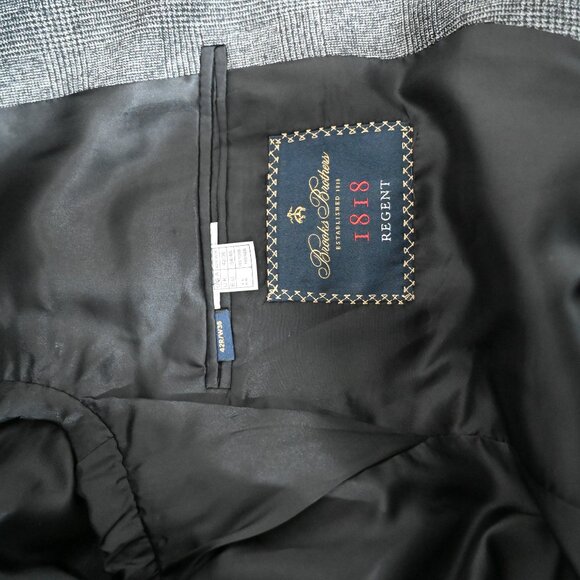 Brooks Brothers Size 42R Ethaomas 100% Wool Regent Blazer in Check Print - Picture 3 of 9